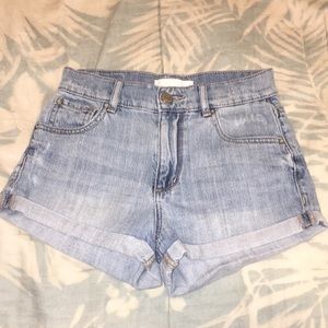 Garage Retro High Waist Denim Shorts